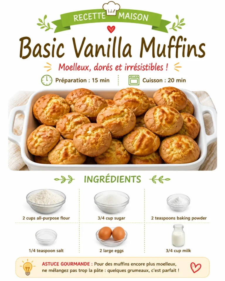 Freshly baked basic vanilla muffins on a cooling rack.