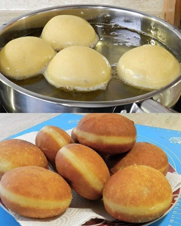 Delicious creamy fried bombs ready to be served