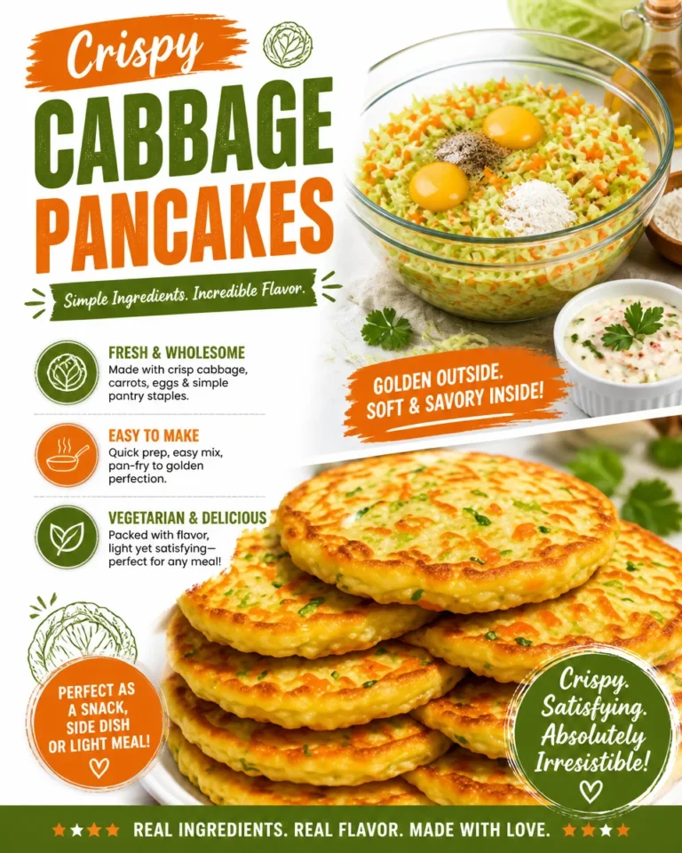 Crispy cabbage pancakes served on a plate with dipping sauce