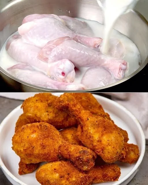 Deliciously crispy fried chicken made by a 15-year-old daughter