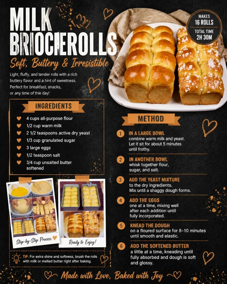 Homemade milk-infused brioche rolls on a wooden surface